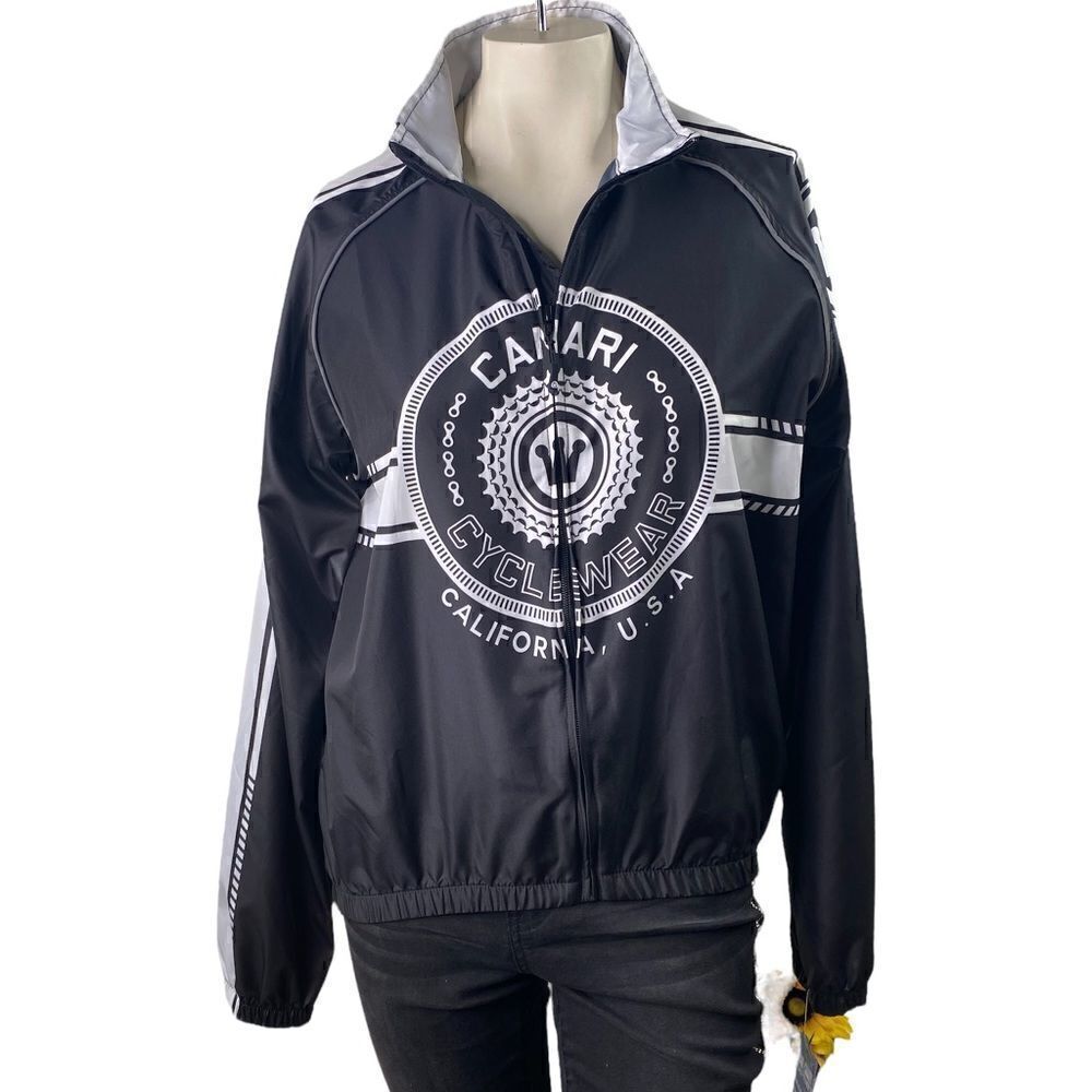 Canari Cycle Wear Mens Wind Shield Full Zip Lightweight Jacket NEW